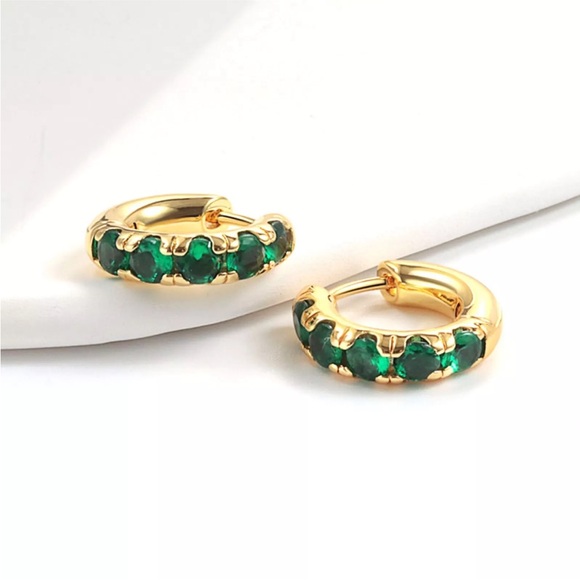 Zircon Earrings European And Fashion Earrings High Grade Gold Ear Buckles - Picture 2 of 12